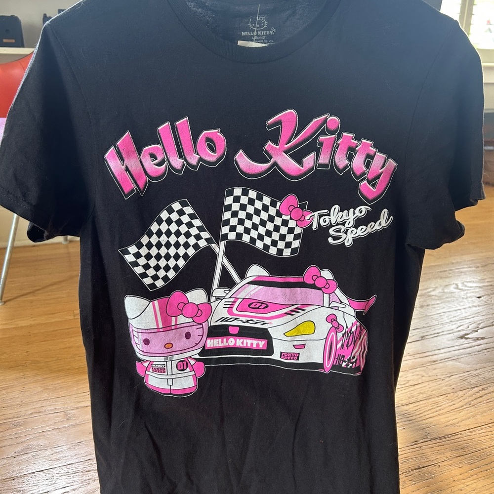 Hello Kitty Black and Pink Tokyo Speed Tee
